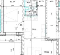Floor plan of a 2-room apartment with detailed room dimensions.