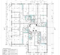 Architectural floor plan of 3-room apartments in the Tomčany area in Martin.