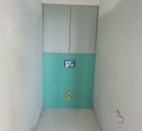 Space in a 3-room apartment with preparation for a toilet.