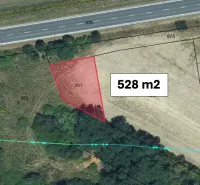 A plot of land with an area of 528 m² in the cadastral area of Nové Hony, suitable for agricultural purposes.