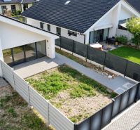 A family house in Cífer near Trnava with a terrace and landscaped garden.
