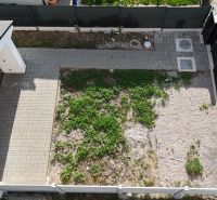 A view from above of the courtyard at a family house in Cífer, Trnava.