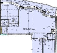 Floor plan of a 2-room apartment with layout and technical details.