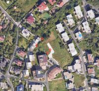 Aerial view of residential plots on Lopúchova Street in Bratislava - Nové Mesto.