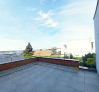Terrace of a 4-room apartment with a view of the rooftops in Bratislava - Nové Mesto, Bardošova.