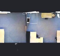 Floor plan of offices with arranged desks in the premises on Kladnianska Street.