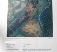 Aerial view of recreational lands in Martovce with a river area.