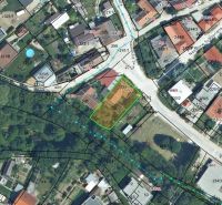 A map of plots on St. Florian Square in Krakovany shows the layout of family houses.