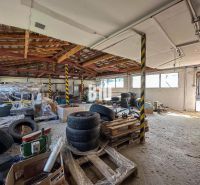 Storage space in a family house with tires and materials.
