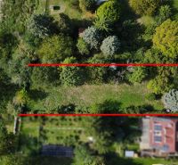 Aerial view of greenery in Bratislava - Devín on Devínska cesta, Recreational plots.