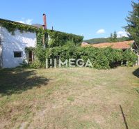 A family house on Kudlovska Street in Humenné with an overgrown facade and a large garden.