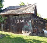 A family house in Hažín nad Cirochou with a wooden cottage and accessories in the yard.
