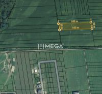 Aerial map of agricultural and forest land in Lackovce on Lackovce Street.