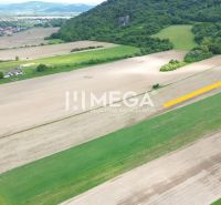 Aerial view of agricultural and forest land near Dlhá Street in Jasenov.