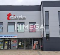 Shopping center with offices on Freedom Square in Humenné.