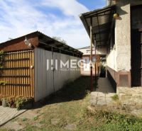 A family house in Volica with a metal shelter in the yard and climbing vegetation.