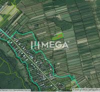 Land map for residential plots in the village of Zemplínske Hámre, showing the parcel division of the land.