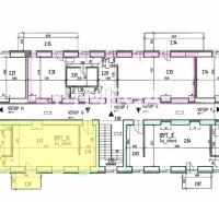 The floor plan shows the layout of apartments in the building; the 2-room apartment G is highlighted.