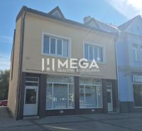 A building with commercial premises on Freedom Square in Humenné.