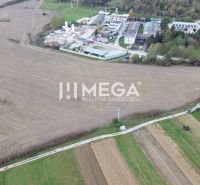 Aerial view of the industrial zone near Jasenov Street in the town of Jasenov.