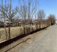 A path with a fence and trees on a plot suitable for living in Modra nad Cirochou.