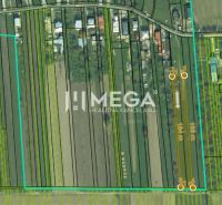 Aerial view of agricultural and forest lands in Pusté Čemerné on Pusté Čemerné Street.