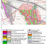 Urban plan in Mokrance, depicting various areas and infrastructure for Residential Land.
