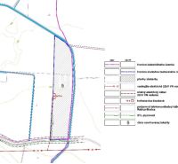 Cadastral map with network infrastructure and legend in Reșița, Special real estate construction areas.