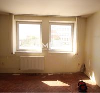 White walls and a wooden decor floor in the office.