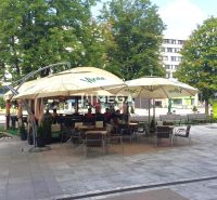 Summer terrace in the gastro premises at Freedom Square in Vranov nad Topľou.