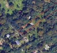 Aerial photograph showing a plot in the area of Šípková, Záhrady, Košice - Krásna district.