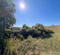 A sunny day in the gardens of Pastuchov with a view of the village and fields.