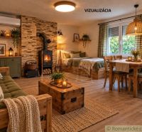 Cozy cabin with a fireplace, wooden decor, rustic furniture, and a pleasant atmosphere.