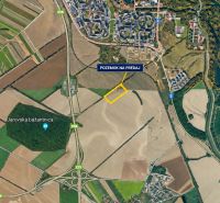 Aerial photograph of the land for sale near Panónska cesta in Bratislava, Petržalka.