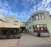 Commercial premises on Škultétyho Street in Topoľčany with a glass facade.
