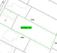 Plots - residential on Štefánikova Street in Krušovce with dimensions 17x63 meters.