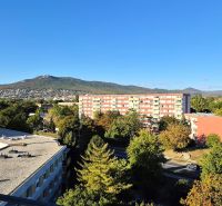 Aerial view of the housing estate, greenery, and mountains in Nitra - Chrenová on Dlhá.