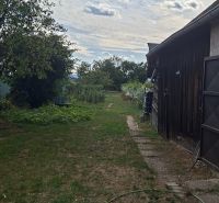 Garden with lawn and pathway on Hlavná Street in Viničné, Residential plots.