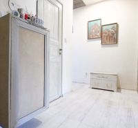 Entrance hallway with wood-patterned flooring in a 2-room apartment.
