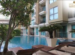 Construction of apartments in Pattaya with a pool and terrace for maximum comfort.