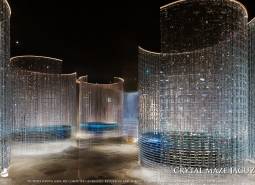 Luxury architecture with crystal building elements for apartment construction in Pattaya.