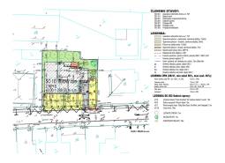 Plan for the construction of apartments on Kuzmányho Street in Trenčín, including apartment buildings and orchards.