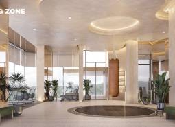 Interior with plants, wooden decor flooring, Apartment construction, 1BCR Real Estate Group.