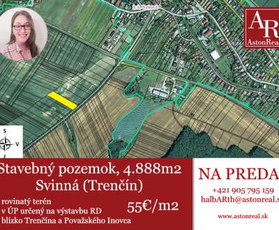 Land – for living, Svinná, Sale, Trenčín, Slovakia