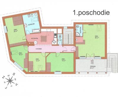 Rent Four+ bedroom apartment, Four+ bedroom apartment, Potocká, Senec,
