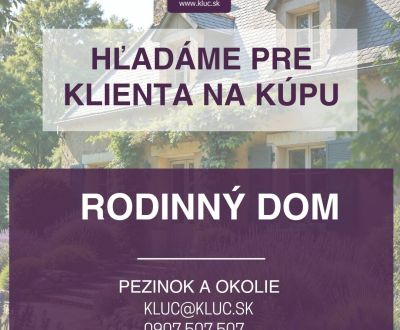Searching for Family house, Family house, Pezinok, Slovakia
