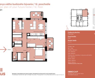 MILLHAUS - Three bedroom apartment, Plynárenská, Br