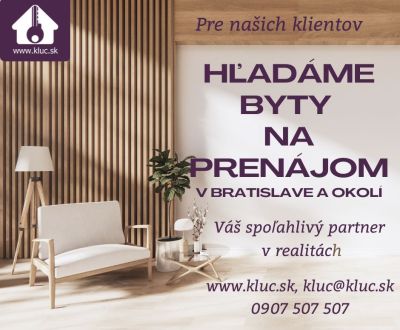 Rent One bedroom apartment, One bedroom apartment, Bratislava - Ružino