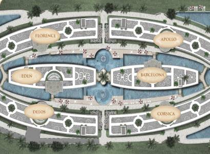 A plan for building apartments with modern complexes of various names in Pattaya.