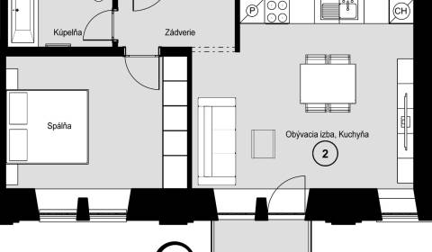 One bedroom apartment, Hurbanova, Sale, Piešťany, Slovakia